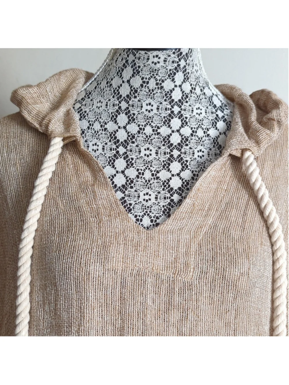 HP. LISA Marie Fernandez Hooded Linen-Blend Gauze Kaftan